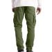 Ronony Men's Long Cargo Training Pants - Breathable Slim Fit Fitness Jogging Pants - Stylish Z Army Green - XL - Buy Online on GoSupps.com