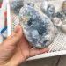 Room Decoration Home Natural Celestite Crystal Raw Cluster Sky Blue Rough Specimen (Size : 300-400g) - Buy Online on GoSupps.com