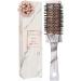 Round Hair Brush for Women Blow Dry - 43mm Ceramic Round Brush for Blow Drying Detangling & Styling - Marble Barrel Brush by Lily England - The Ultimate Curling Brush for Curly & All Hair Types Black & White