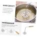 Zerodeko Fried Cone Mold Garland Swedish Fritters Gadget Cake Making Cutters for Timbale Dessert Momo 27x13.5cm Silver - Buy Online on GoSupps.com