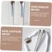 Baluue 4pcs Nose Shadow Brush Concealer Brush under Eye Angled Eye Shadow Brush Nose Makeup Brush Alloy medium As Shown - Buy Online on GoSupps.com