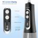 Portable Water Flosser - 9 Modes Digital Display Rechargeable IPX7 Waterproof - Black Oral Irrigator for Travel - Buy Online on GoSupps.com