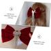 DRESSOOS tassel hair clip Girl Bow Hairpin big bow red bow hair clip crystal bow hair clip Hair Bows for Girls hair barrettes for girls Hair Bowknot Clip rhinestones Miss set copper - Buy Online on GoSupps.com