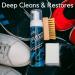 Squeaky Clean Premium Shoe & Trainer Cleaning Kit - 200ml Foam Cleaner for Sneakers & Boots - Removes Dirt & Stains - Ideal for Suede, Nubuck, Leather, Canvas & More - Includes Brush & Cleaning Cloth - 1 Kit - Buy Online on GoSupps.com