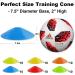 60PCS Soccer Training Cones with Carry Bag | Agility Marker Cones for Field Sports | Ideal for Football, Basketball, Skating | Indoor & Outdoor Use - Colorful - Buy Online on GoSupps.com
