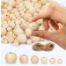 Innovative Offer 510 Pcs Wooden Beads with Jute Twine  6 Sizes Unfinished Wood Beads for Crafts with Holes - 8  10  12  14  16  20 mm Beads for Jewelry Making  Garland  Home/Farmhouse Decor and DIY