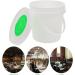 Luxshiny 5L Cleaning Hill Organizer Bucket with Lid & Wet Wiper Roller Dispenser - Durable Plastic Cloth Container with Pop-Up Closure for Smart Storage - Buy Online on GoSupps.com