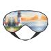 Lighthouse Print Unisex Sleep Eye Mask Soft Comfort Eye Shade Cover for Travel/Yoga/Shift Work Black