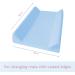 Blue Terry Cover Baby Changing Mat | 80x50 cm Nappy Changer with Raised Edges - Buy Online on GoSupps.com