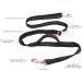 TUDEC Dogs Jogging Line with Belly Belt - Reflective Elastic Leash & Feces Bag Dispenser for Large/Medium Dogs - Gray Purple - Buy Online on GoSupps.com