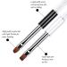 Ycyan 2Pcs Oval Flat UV Gel Nail Brush Set | Professional Rhinestone Handle Nail Art Design Brushes - Buy Online on GoSupps.com