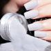 White dust sugar nail glitter powder - glitter for nails shimmering sugar effect diamond dust sand shiny sugar effect glitter powder superfine French Candy Coat Nails Manicure Diy Crafts White