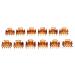 Fityle 12-Piece Resin Mini Hair Clip Set - Trendy Hair Grippers & Claws | Stylish Hair Accessories in Coffee Color for All Hair Types - Buy Online on GoSupps.com