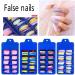 Kahdsvby 200 Pieces INS Fashion Mix Colour False Nail Full Cover Long Coffin Removable Nail Tips for Women Art Manicure Fake Nails 07 - Buy Online on GoSupps.com