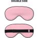 Solid Color Pink Eye Mask - Soft Adjustable Nighttime Comfort for Men & Women - International Shipping - Buy Online on GoSupps.com