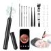 Ear Wax Removal Tool Ear Cleaner with 1080P Camera Ear Cleaning Otoscope Camera Kit Earwax Remover with Light for iOS & Android (Black)