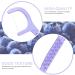 100 Pcs Portable Dental Floss Picks | Disposable Interdental Sticks for Effective Tooth Cleaning | Blueberry Flavor - Ideal for Travel, Home, Office & Restaurant - Buy Online on GoSupps.com