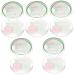 Solustrie 5 sentences contact lens container mirror film container for cosmetic lenses of practical contact lens organizer travel lens case make-up lenses invisible plastic