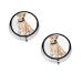 French Cute Bulldog Printed Mini Round Pill Box Pill Box 3 Compartment Medicine Pill Case Pill Organizer Travel Pillbox Portable Pill Box for Pocket Home Office Use