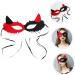 Healvian Party Mask Carnival Mask Devil Halloween Women Masquerade Women Half Mask Death Mardi Gras Mask for Women Fox Masquerade Fox Costume The Mask - Buy Online on GoSupps.com