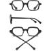 JM 4 Pack Square Reading Glasses - Blue Light Blocking Computer Readers for Men & Women - Mixed Colors Spring Hinge 1.25x - Buy Online on GoSupps.com