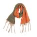 Hanxiulin women's scarf ladies knitting scarf with wool cozy pattern vintage winter cloth triangle winter scarf warm scarf unit size orange