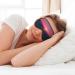 Bright Moon at Sea Double-Sided Eye Mask - Soft Light Blocking Hippie Print for Enhanced Sleep Quality | International Shipping Available - Buy Online on GoSupps.com
