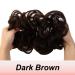 Juikoumn Dark Brown Messy Bun Hair Piece 100% Human Hair | Curly Hair Extensions Scrunchies Updo for Women and Girls - Buy Online on GoSupps.com
