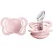 BIBS Pacifiers   Couture | Orthodontic Nipple Pacifier | BPA-Free Silicone | Made in Denmark | Set of 2 Soothers (Blossom  0-6 Months)