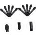 Baluue 10pcs Makeup Tool Kit Applicator Supple Sponge Face Concealer Puff Dual Eyeshadow Brush Kit Black - Buy Online on GoSupps.com