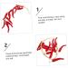 Zerodeko 3pcs String Faux Paprika Vegetables Artificial Chili Ornament Hanging Accessory Black Pepper Desktop Dark Redx3pcs 47X11X7CMx3pcs - Buy Online on GoSupps.com