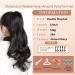 ShowCoco 32 Inch Flexible Wrap Around Ponytail Extension - Long Curly Synthetic Hairpiece for Women - 1B Color (100g) - Buy Online on GoSupps.com