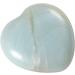 Morella Gemstone Heart Lucky Charm - 3cm Amazonite Stone Heart in Velvet Bag | International Shipping - Buy Online on GoSupps.com