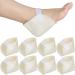 Sosation 4 Pairs Heel Protectors Sheepskin Heel Protectors for Pressure Sores Soft Cushions Pads for Boot Ankle Foot Adjustable