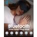 White Noise Sleep Mask Headphones with 34 Nature Sounds | Wireless & Sweat Absorbent Silk Eye Mask for Sleeping | Light Blocking & Timer | Best for Sleeper & Travel | All Black - Buy Online on GoSupps.com