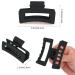 Vsiopy 3.5 Inch Large Hair Clip 6 Pack for Thick Curly Hair - Non Slip Claw Clips in Brown, Black, Blue - Matte Strong Hold Rectangle & Double Row Hair Jaw Clips - C Series - Buy Online on GoSupps.com