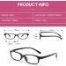 TJUTR Fashion Fake Glasses - Non Prescription Clear Blue Light Blocking Eyewear for Women | Y2K Cosplay Frame A1 Black - Shop Internationally - Buy Online on GoSupps.com