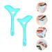 SHANPIN 2 Blue Eyeliner Stencils, Eyeliner Stencils Quick Eye Makeup Tool, Mascara & Eyeliner Shield Applicator Guard, Vertex Eyeliner Stencils for Eyes. Sky blue