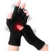 Compression Arthritis Gloves for Men & Women - Fingerless Support for Rheumatoid & Osteoarthritis | Ideal for Typing & Daily Use - Black (Large - Buy Online on GoSupps.com