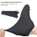 Rehomy Waterproof Shoe Covers | Non-Slip Silicone Rain Overshoes with Zipper | Outdoor Shoe Protector for Kids, Men, Women | Black L (EU 38-42) - Buy Online on GoSupps.com