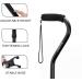 BigAlex Adjustable Quad Cane - Lightweight with Foam Padding Handle for Men, Women, and Seniors - Black - Buy Online on GoSupps.com