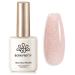 BORN PRETTY Jelly Gel Nail Polish Jelly Glitter Nude Pink Gel Polish Holographic Shimmer Nude Pink Natural Translucent Soak Off Hema-Free Gel Polish Nail Art DIY 15ML