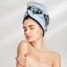 Quick Dry White Snowy Mountains Hair Cap for Women - Super Absorbent Elastic Wrap for Long Thick Hair - Buy Online on GoSupps.com