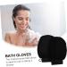 SOIMISS Moufles Exfoliants De Bain Double Face Noirs Taille Unique Gommage Corporel Massage Pour Peau S che Et Grasse Usage Quotidien - Buy Online on GoSupps.com