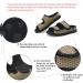 XINTU Men's Diabetic Orthopedic Slippers - Extra Wide Adjustable Sandals for Arthritis Edema - Black (Size 11.5) - Buy Online on GoSupps.com