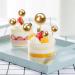 100pcs Gold Silver Balls Mini Balloons Cake Toppers for Birthday Party Wedding Decoration Supplies (4 gold) - Buy Online on GoSupps.com