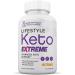 (3 Pack) Lifestyle Extreme Keto Pills 1675MG New & Improved Formula Contains Apple Cider Vinegar Extra Virgin Olive Oil Powder Green Tea Leaf 180 Capsules - Buy Online on GoSupps.com