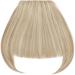 Clip in Bangs Fringe Hair Extensions Thick Full Neat Front Bangs Extension Ombre mix Hair 2 Clips on Bangs Hairpieces Accessories Dark Blonde mix Bleach Blonde - Buy Online on GoSupps.com
