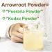 Organic Arrowroot Flour Powder - 100% Pure Puerariae Meal Replacement for Cooking & Baking - 100G/3.52oz - Buy Online on GoSupps.com
