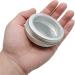2 Ounce Aluminum Tin Jar 60ml - 20 Pcs Refillable Clear Top Screw Lid Round Container for Cosmetic Lip Balm Cream - Buy Online on GoSupps.com